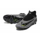 Nike Phantom GX Elite FG High Top Soccer Cleats Grey Black Yellow For Men