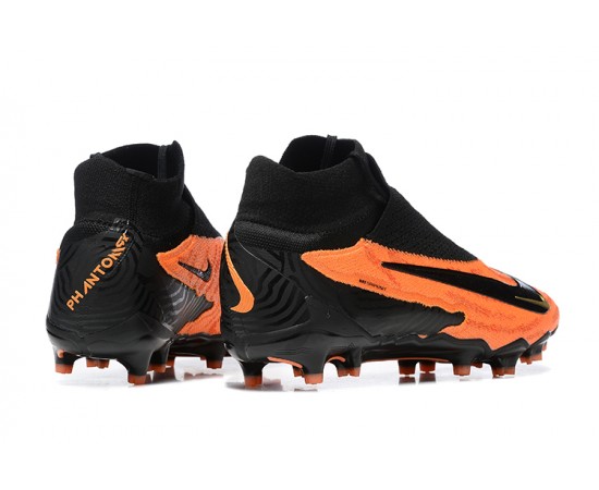 Nike Phantom GX Elite FG High Top Soccer Cleats Orange Black For Men