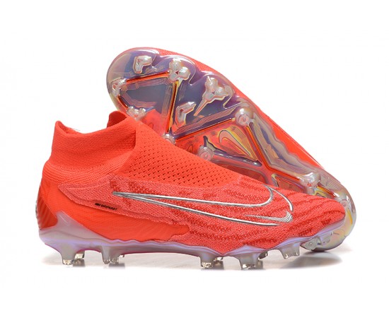 Nike Phantom GX Elite FG High Top Soccer Cleats Orange For Men