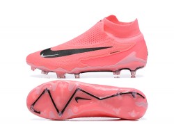 Nike Phantom GX Elite FG High Top Soccer Cleats Pink Black For Men 