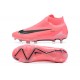 Nike Phantom GX Elite FG High Top Soccer Cleats Pink Black For Men