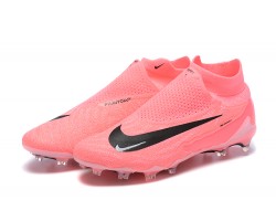 Nike Phantom GX Elite FG High Top Soccer Cleats Pink Black For Men 