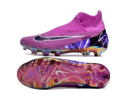 Nike Phantom GX Elite FG High Top Soccer Cleats Purple Black For Men 