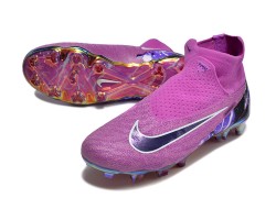 Nike Phantom GX Elite FG High Top Soccer Cleats Purple Black For Men 