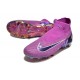 Nike Phantom GX Elite FG High Top Soccer Cleats Purple Black For Men