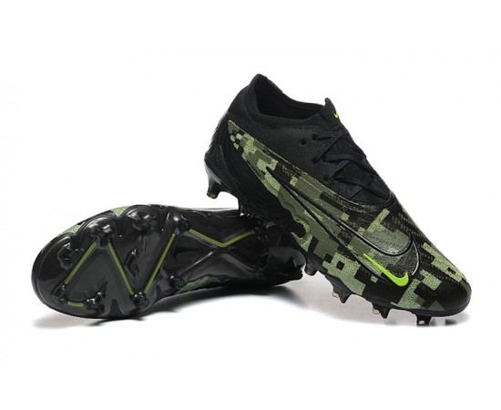 Nike Phantom GX Elite FG Low Soccer Cleats Black Green For Men