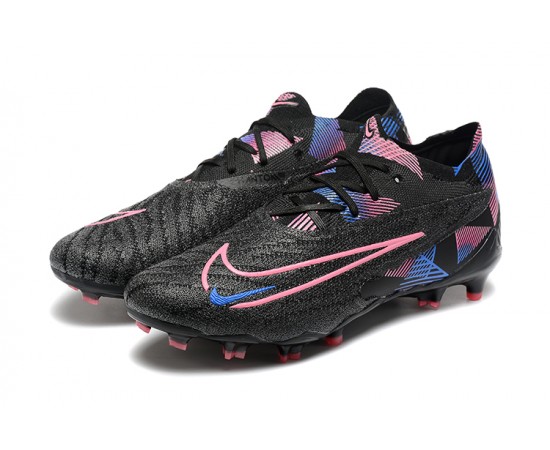 Nike Phantom GX Elite FG Low Soccer Cleats Black Pink For Men