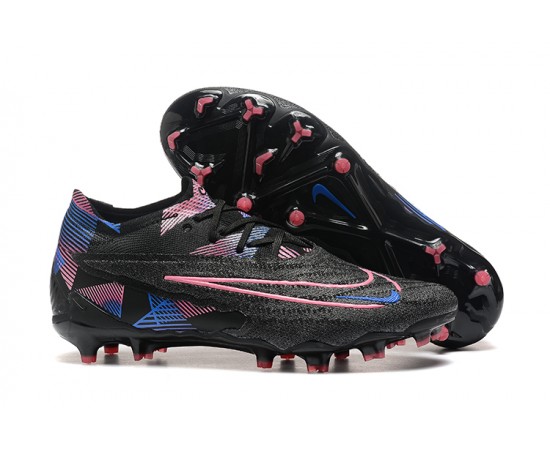 Nike Phantom GX Elite FG Low Soccer Cleats Black Pink For Men