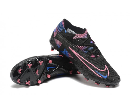 Nike Phantom GX Elite FG Low Soccer Cleats Black Pink For Men