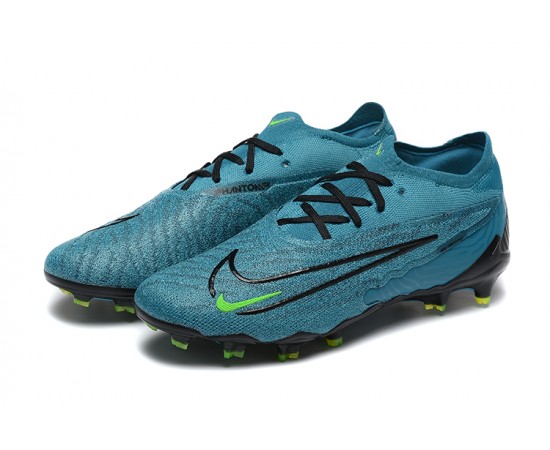 Nike Phantom GX Elite FG Low Soccer Cleats Blue Black Green For Men