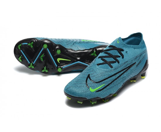 Nike Phantom GX Elite FG Low Soccer Cleats Blue Black Green For Men