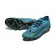 Nike Phantom GX Elite FG Low Soccer Cleats Blue Black Green For Men