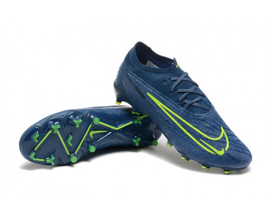 Nike Phantom GX Elite FG Low Soccer Cleats Deep Blue For Men