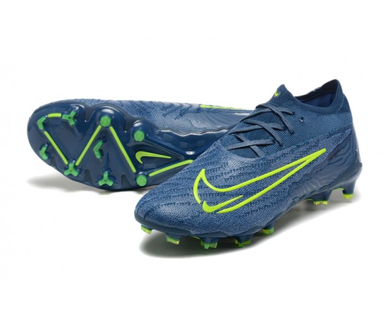 Nike Phantom GX Elite FG Low Soccer Cleats Deep Blue For Men