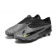 Nike Phantom GX Elite FG Low Soccer Cleats Grey Black For Men