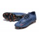 Nike Phantom GX Elite FG Low Soccer Cleats Ltblue Orange Black For Men