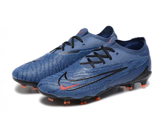 Nike Phantom GX Elite FG Low Soccer Cleats Ltblue Orange Black For Men