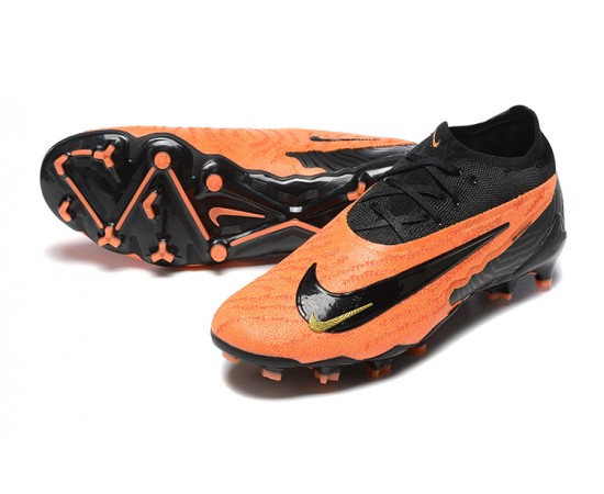 Nike Phantom GX Elite FG Low Soccer Cleats Orange Black For Men