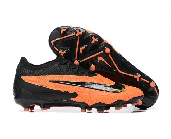 Nike Phantom GX Elite FG Low Soccer Cleats Orange Black For Men