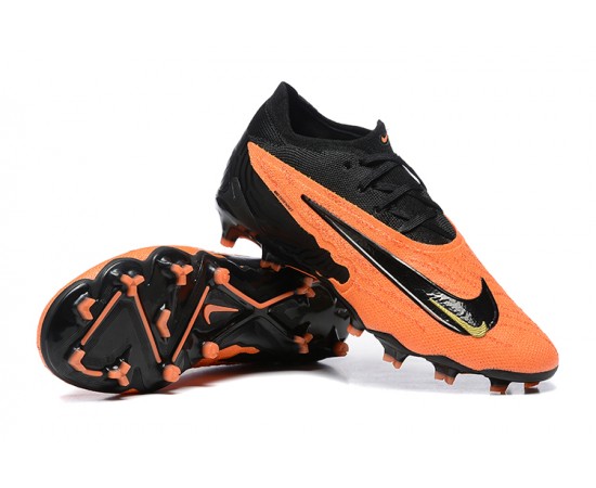 Nike Phantom GX Elite FG Low Soccer Cleats Orange Black For Men