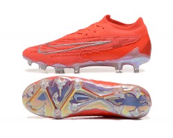 Nike Phantom GX Elite FG Low Soccer Cleats Orange Silver For Men 