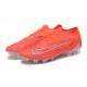 Nike Phantom GX Elite FG Low Soccer Cleats Orange Silver For Men