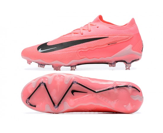 Nike Phantom GX Elite FG Low Soccer Cleats Pink Black For Men