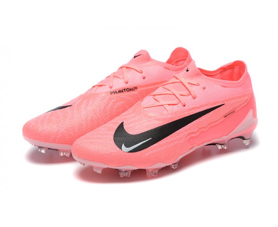 Nike Phantom GX Elite FG Low Soccer Cleats Pink Black For Men