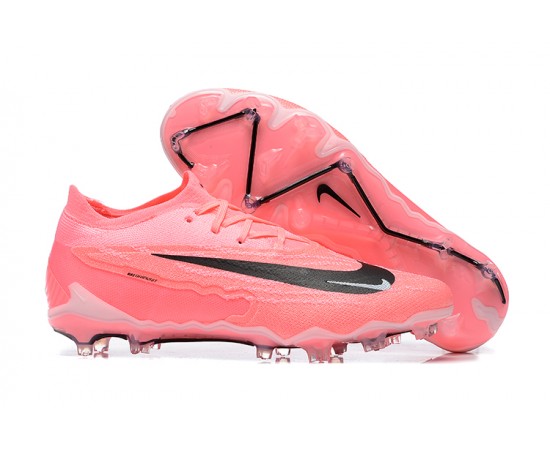 Nike Phantom GX Elite FG Low Soccer Cleats Pink Black For Men