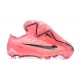 Nike Phantom GX Elite FG Low Soccer Cleats Pink Black For Men