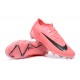 Nike Phantom GX Elite FG Low Soccer Cleats Pink Black For Men