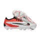 Nike Phantom GX Elite FG Low Soccer Cleats White Red Black For Men