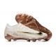 Nike Phantom GX Elite FG Low Soccer Cleats White Yellow Brown For Men