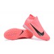 Nike Phantom GX Elite TF High Top Soccer Cleats Pink Black For Men