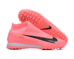 Nike Phantom GX Elite TF High Top Soccer Cleats Pink Black For Men 