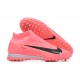 Nike Phantom GX Elite TF High Top Soccer Cleats Pink Black For Men