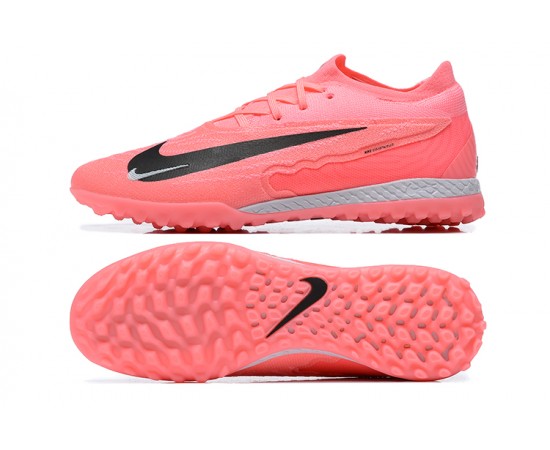 Nike Phantom GX Elite TF Low Soccer Cleats Peach Black Grey For Men