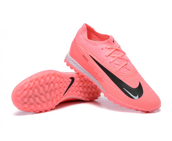 Nike Phantom GX Elite TF Low Soccer Cleats Peach Black Grey For Men