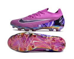 Nike Phantom GX Elite TF Low Soccer Cleats Purple Black White For Men And Women 