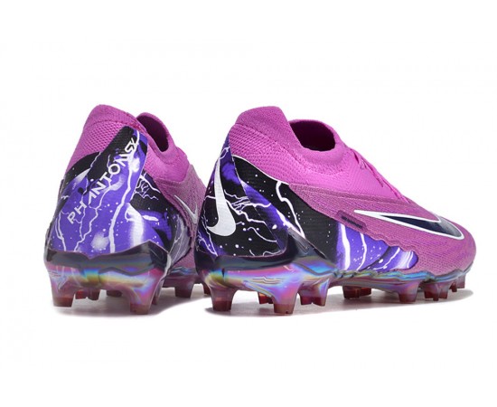 Nike Phantom GX Elite TF Low Soccer Cleats Purple Black White For Men And Women