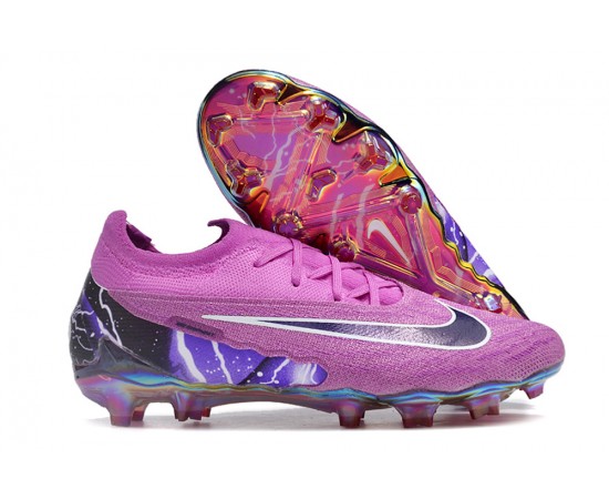 Nike Phantom GX Elite TF Low Soccer Cleats Purple Black White For Men And Women