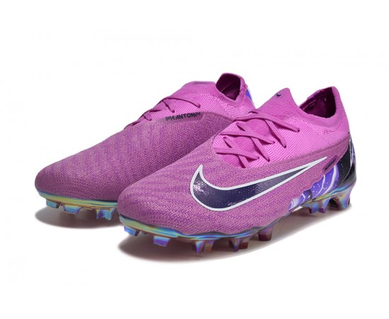 Nike Phantom GX Elite TF Low Soccer Cleats Purple Black White For Men And Women