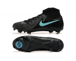 Nike Phantom Luna Elite FG Black Ltblue High Soccer Cleats For Men