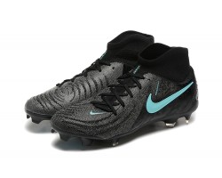 Nike Phantom Luna Elite FG Black Ltblue High Soccer Cleats For Men