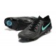 Nike Phantom Luna Elite FG Black Ltblue Low Soccer Cleats For Men