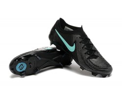 Nike Phantom Luna Elite FG Black Ltblue Low Soccer Cleats For Men