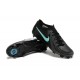 Nike Phantom Luna Elite FG Black Ltblue Low Soccer Cleats For Men