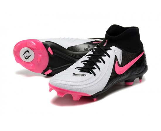 Nike Phantom Luna Elite FG Black Pink White Soccer Cleats For Men