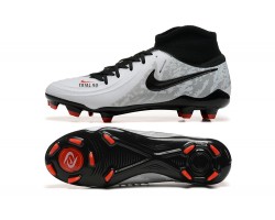 Nike Phantom Luna Elite FG Grey Black Red High Soccer Cleats For Men