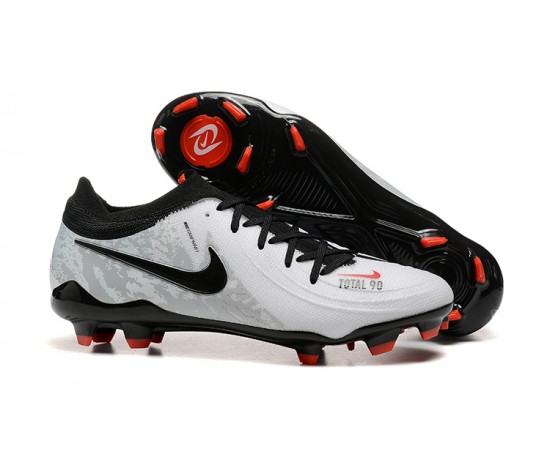 Nike Phantom Luna Elite FG Grey Black Red Low Soccer Cleats For Men